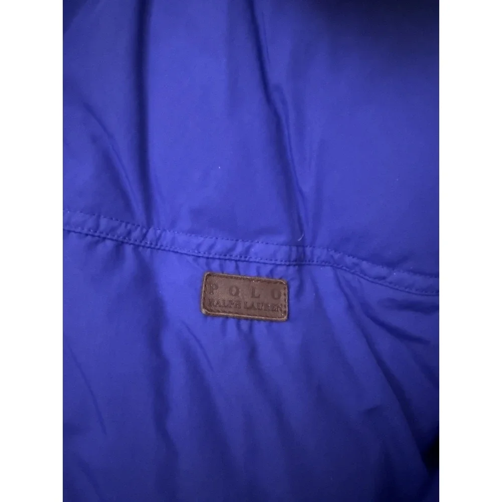 VTG Polo Ralph Lauren Men's Down Puffer Water‎ Resistant Ski Removable Hood L